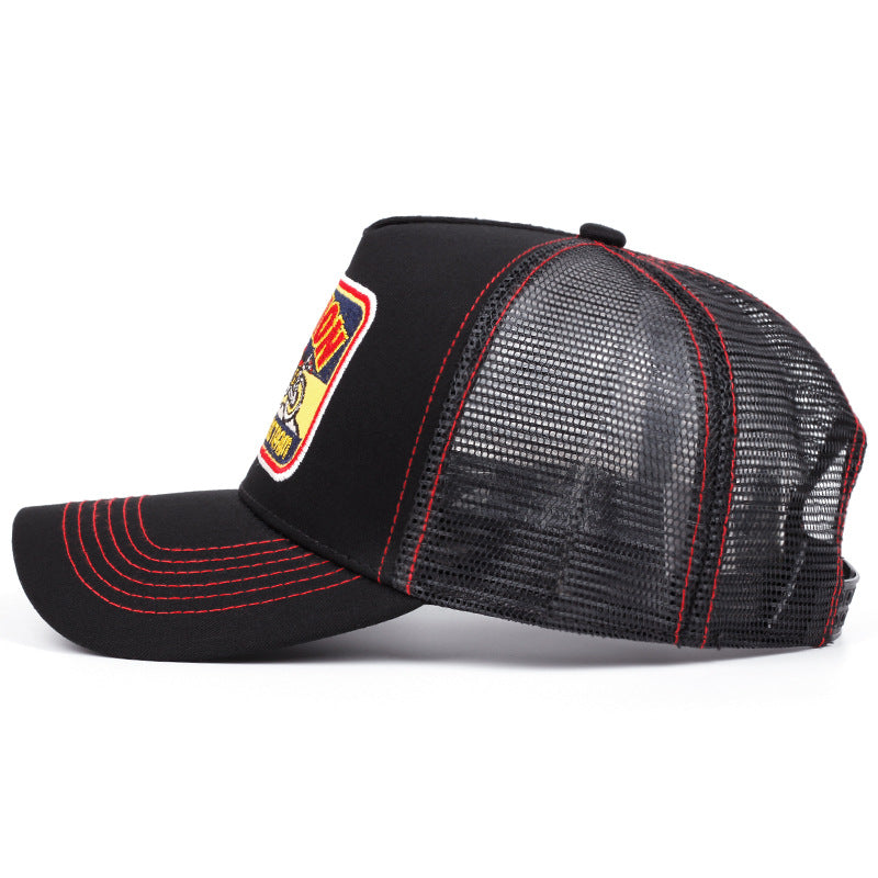 Wholesale Retro Bull Head Motorcycle Baseball Cap Sun Visor Breathable Trucker Cap